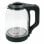 Herkules Elektrischer Wasserkocher 1,8 L 1500 W Schwarz Transparent