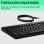 Tastatur HP 125 USB kabelgebunden komplett schwarz mit 1,8 m Kabel