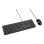 Teclado Kensington KM100 EQ QWERTY Español USB Membrana Resistente a derrames Negro con Ratón incluido