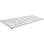 Tastatur Rapoo E9600M Kabellos Bluetooth 5.0 Mini Ultrakompakt Aluminium Weiß