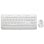 Teclado Logitech 920-011032 Inalámbrico Bluetooth QWERTY Membrana Blanco con Ratón