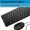 Tastiera HP 320MK a membrana nera con mouse cablato USB tastierino numerico