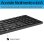 Teclado HP 320MK de membrana com rato USB com fio preto e tecla Copilot