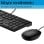 Tastiera HP 320MK a membrana nera con mouse cablato USB tastierino numerico