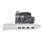 PCIe USB Erweiterungskarte 4x USB-C 1x USB-A 10 Gbps ASMEDIA ASM3142 SATA PCI 3.0 Schwarz