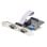 Tarjeta Serie PCIe StarTech.com 2 Puertos DB9 RS232/RS422/RS485 AX99100 ESD 15kV Win/Linux Brackets Bajo Perfil