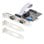 Tarjeta Serie PCIe StarTech.com 2 Puertos DB9 RS232/RS422/RS485 AX99100 ESD 15kV Win/Linux Brackets Bajo Perfil