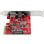 Tarjeta PCI Express USB 3.2 Gen 2 StarTech ASM3142 2 Puertos 10Gbps USB-C USB-A Rojo