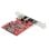 Tarjeta PCI Express USB 3.2 Gen 2 StarTech ASM3142 2 Puertos 10Gbps USB-C USB-A Rojo