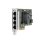 HPE 811546-B21 Carte Réseau Ethernet 1000 Mbit/s 4 Ports Aluminio Vert Interne