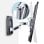 TV Wandhalterung StarTech.com VESA 400x400 26–65" 45 kg Schwenkbar Neigbar Schwarz Silber