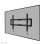 Soporte de pared Neomounts WL30-550BL16 fijo ultraplano para TV 42-86" hasta 60kg negro