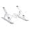Soporte para portátil y tablet T'nB iClick aluminio plegable 17" plata ultraligero