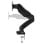 Support double écran Lindy 40706, 6,5 kg, 27 pouces, en aluminium, noir
