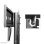 Soporte de suelo Neomounts NM-M1700BLACK para TV 32-75" hasta 50kg ajustable ruedas freno