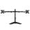 Soporte monitor escritorio V7 doble independiente hasta 32" 8kg ajuste altura negro