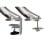 Brazo para monitor Ergotron MX Series Desk Mount, 13,6kg, 76,2cm, aluminio, VESA 75/200