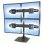 Soporte de monitor de escritorio Ergotron DS100 Quad 4 pantallas 14kg 24" VESA 100x100 negro