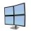 Soporte de monitor de escritorio Ergotron DS100 Quad 4 pantallas 14kg 24" VESA 100x100 negro