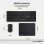 Owlotech MK300 Combo Tastiera wireless + Mouse + Tappetino per mouse nero