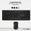 Owlotech MK300 Combo Tastiera wireless + Mouse + Tappetino per mouse nero
