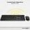 Owlotech MK300 Combo Tastiera wireless + Mouse + Tappetino per mouse nero