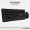 Owlotech MK300 Combo Tastiera wireless + Mouse + Tappetino per mouse nero