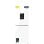 Frigorífico Cecotec Bolero Coolmarket Combi 250 WD 250L No Frost Inverter Blanco 180x55 cm Dispensador de Agua