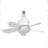 Ventilateur de plafond CP 152038 avec moteur CC ultra-silencieux de 5 W, LED SMD à intensité variable de 10 W et télécommande
