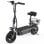 Scooter elétrica iScooter F2 500W, banco rebatível de 10", 36V 7,8Ah, autonomia de 30km, cinzento