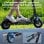 Scooter elétrica iScooter iX3 800W 40km/h 40km de autonomia Suspensão dupla App LED 10"