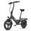 Bicicleta eléctrica HillMiles Mile 1 250W 60Km Autonomía Plegable Suspensión 7 Velocidades 14"