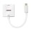 Adaptador USB-C para HDMI 4K 60Hz HDR 0,1m Branco Plug and Play Lindy 43339