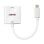 Adaptador Lindy 43339 USB Tipo C a HDMI 4K 60Hz HDR 0,1m Blanco Plug and Play