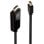 Cabo Mini DisplayPort Lindy 36928 3m HDMI Tipo A Macho Preto 4K 1080p