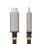 Cable USB-C HDMI StarTech 1m 8K 60Hz 4K 144Hz HDR10 DP Alt Modo HDMI 2.1 Gris