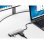 Adaptador USB-C Equip 133485 HDMI DisplayPort VGA USB 2.0 4K Aluminio Negro/Plata