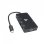 Adaptateur USB-C V7 V7UC-U3CRJ45HDVG-BLK HDMI 3840 x 2160 2 Ports USB 3.0