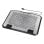 Soporte refrigerador portátil Hama Aluminium 15.6" 2 ventiladores, aluminio, LED azul