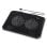 Soporte refrigerante portátil Hama Black Metal 2 ventiladores LED azul hasta 15,6" ajuste altura