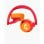 Auricular Fresh 'n Rebel Code Junior Wireless Bluetooth Supraaural Plegable Funny Fox Kids 48h Naranja Rojo
