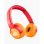 Auricular Fresh 'n Rebel Code Junior Wireless Bluetooth Supraaural Plegable Funny Fox Kids 48h Naranja Rojo