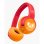 Auricular Fresh 'n Rebel Code Junior Wireless Bluetooth Supraaural Plegable Funny Fox Kids 48h Naranja Rojo