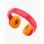 Auricular Fresh 'n Rebel Code Junior Wireless Bluetooth Supraaural Plegable Funny Fox Kids 48h Naranja Rojo