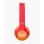 Auricular Fresh 'n Rebel Code Junior Wireless Bluetooth Supraaural Plegable Funny Fox Kids 48h Naranja Rojo