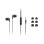 Lenovo 4XD1J77352 Auriculares Intra-aurais com Cabo 1.2m, 3.5mm e Microfone Integrado Pretos
