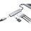Hub USB Conceptronic DONN28G Gris 5 Gbit/s 100W 4K Ultra HD Type-C/2xUSB-A/3xUSB-C/HDMI/Lector SD/MicroSD