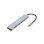 Adaptador USB-C Equip 7 en 1 HDMI 4K 100W USB PD Aluminio Plata