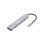Adaptador USB-C Equip 7 en 1 HDMI 4K 100W USB PD Aluminio Plata