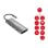 USB-C Adapter Equip 133695 9-in-1 HDMI 4K 60Hz 100W PD Ethernet Aluminium Grau
